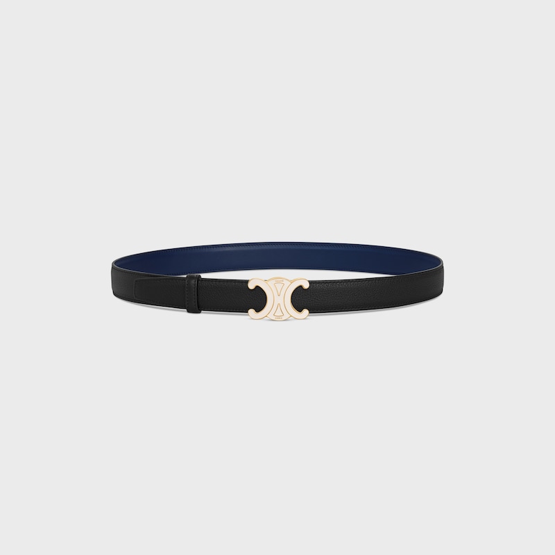 lani&egrave;re de ceinture r&eacute;versible 25MM Veau lisse et veau grain&eacute; -  -  - 1 | CELINE