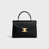 MITTELGROSSE NINO TASCHE AUS GLATTEM, SATINIERTEM KALBSLEDER - SCHWARZ - NINO - 1 | CELINE