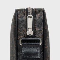 Mittelgroße Messenger-Tasche AUS Triomphe Canvas und Kalbsleder - SCHWARZ - NEU - 1 | CELINE