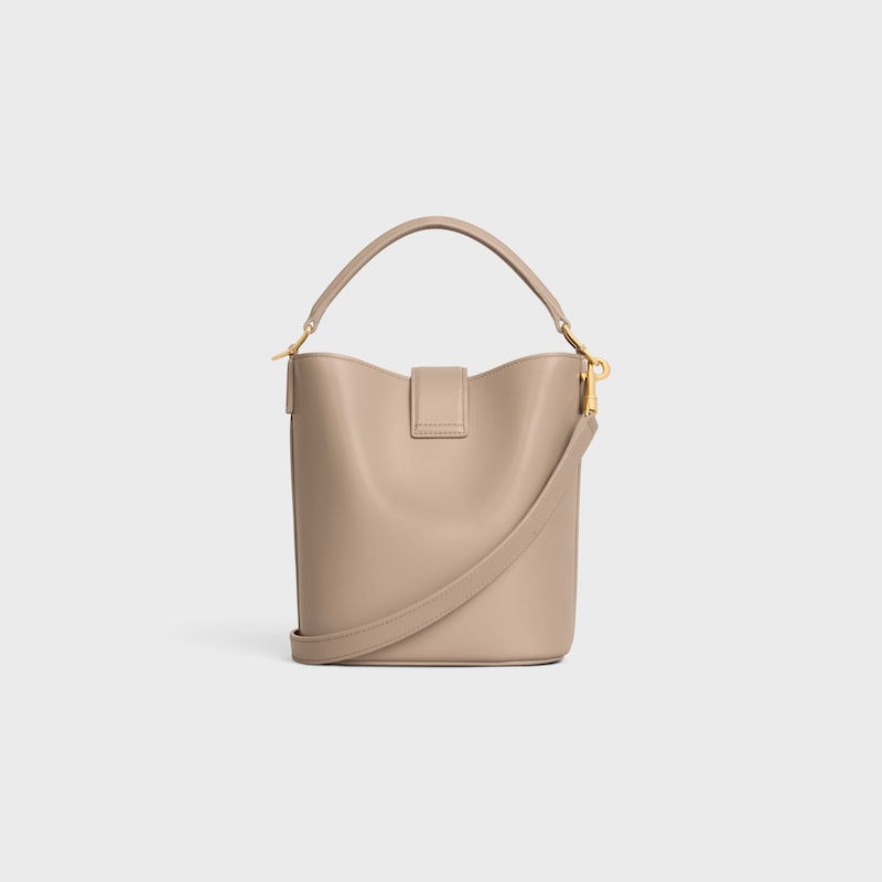 SMALL BUCKET LOUISE IN SMOOTH CALFSKIN - SAFARI - MORE LINES - 1 | CELINE