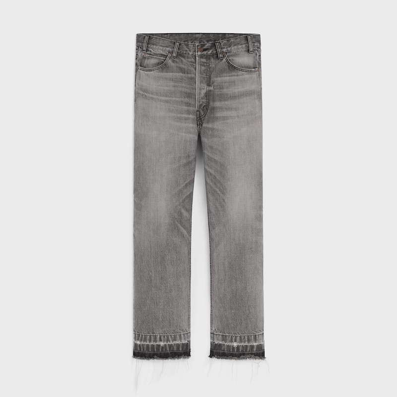 wesley jeans in cotton denim - GREY VALLEY -  - 1 | CELINE