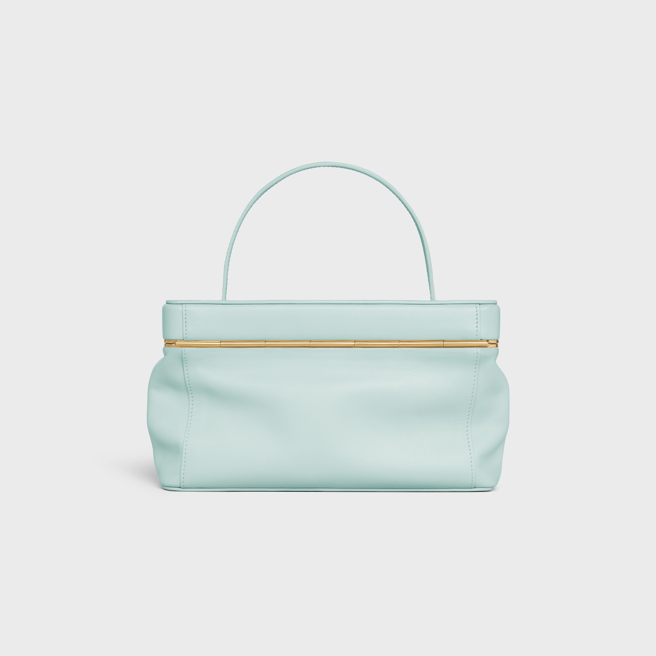 EAST WEST TRIOMPHE FRAME IN SUPPLE CALFSKIN - POWDER BLUE | CELINE