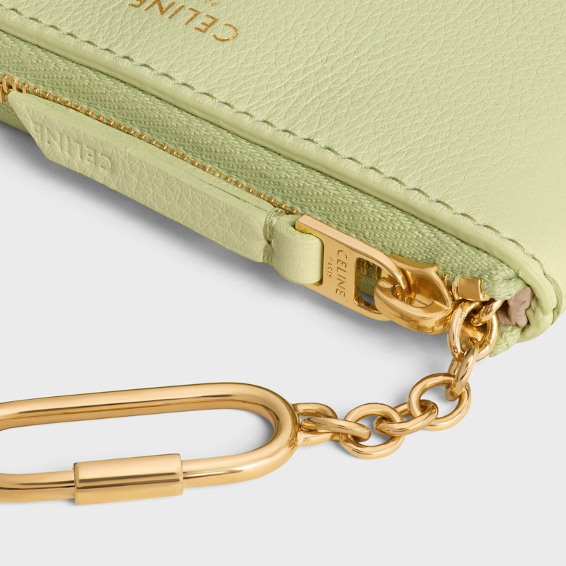 TRIOMPHE印花零钱包 - 柔和青柠色/猎装色 - 新品 - 1 | CELINE