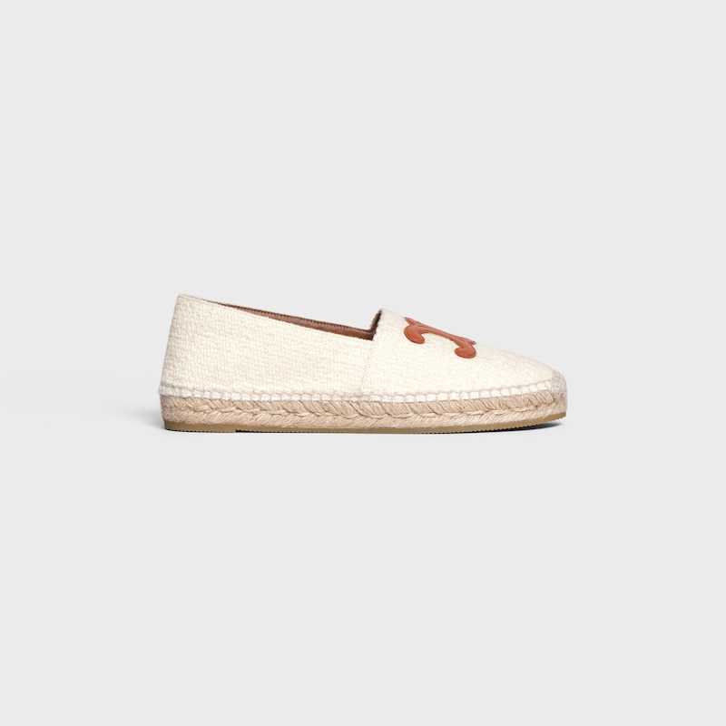 LES ESPADRILLES CELINE in TWEED & CALFSKIN - CREAM -  - 1 | CELINE