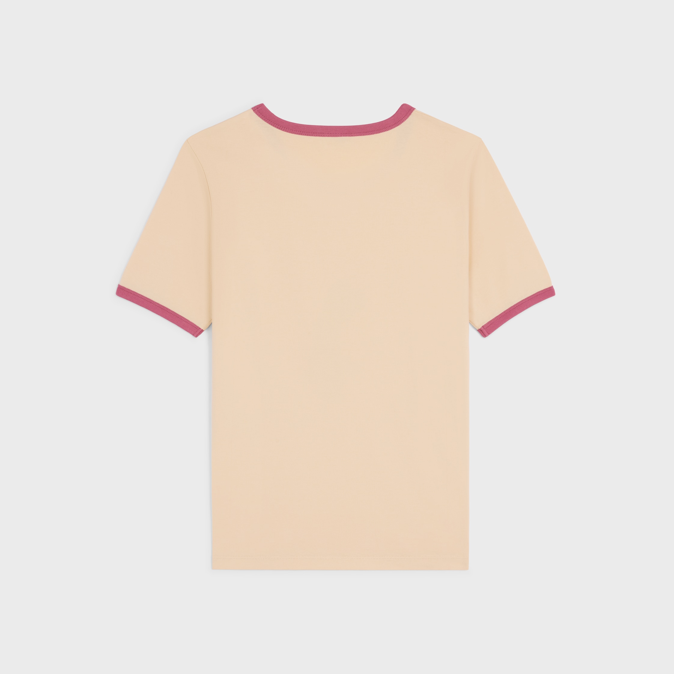 70's t-shirt IN cotton jersey - LIGHT CHAMPAGNE/ROSE PASSE