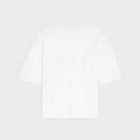 double-layers t-shirt IN FINE COTTON JERSEY - WHITE/BLACK/RED -  - 2 | CELINE