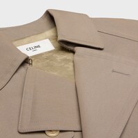 trench coat in wool gabardine and cotton - CAMEL -  - 1 | CELINE