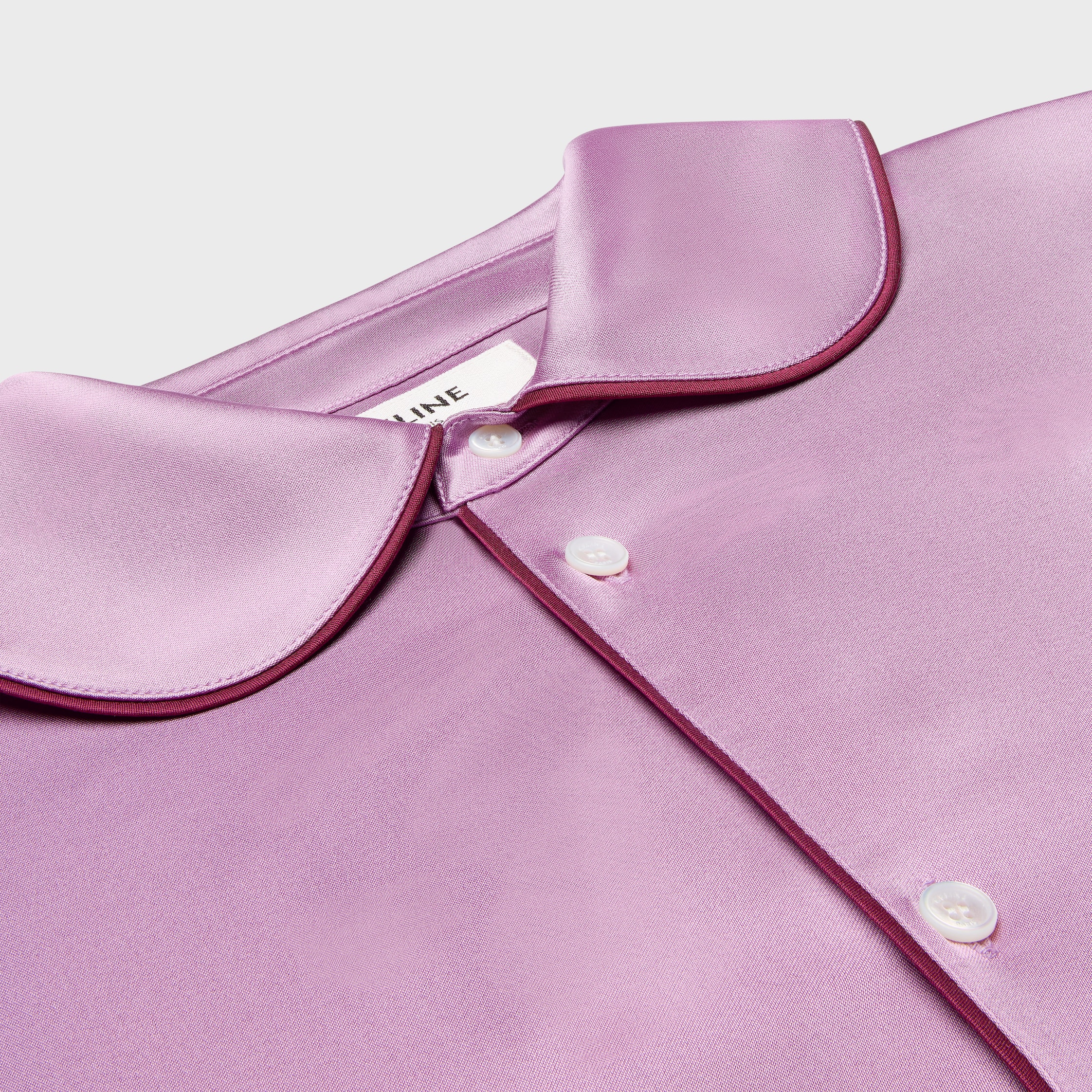 pyjama shirt IN silk satin - GLYCINE | CELINE