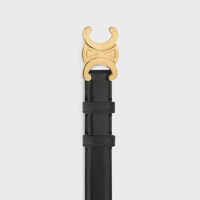Medium 25MM Triomphe Belt IN Taurillon Leather - BLACK -  - 1 | CELINE