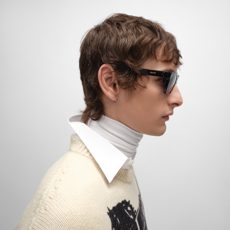 Black Frame 41 Sunglasses in Acetate - BLACK -  - 1 | CELINE