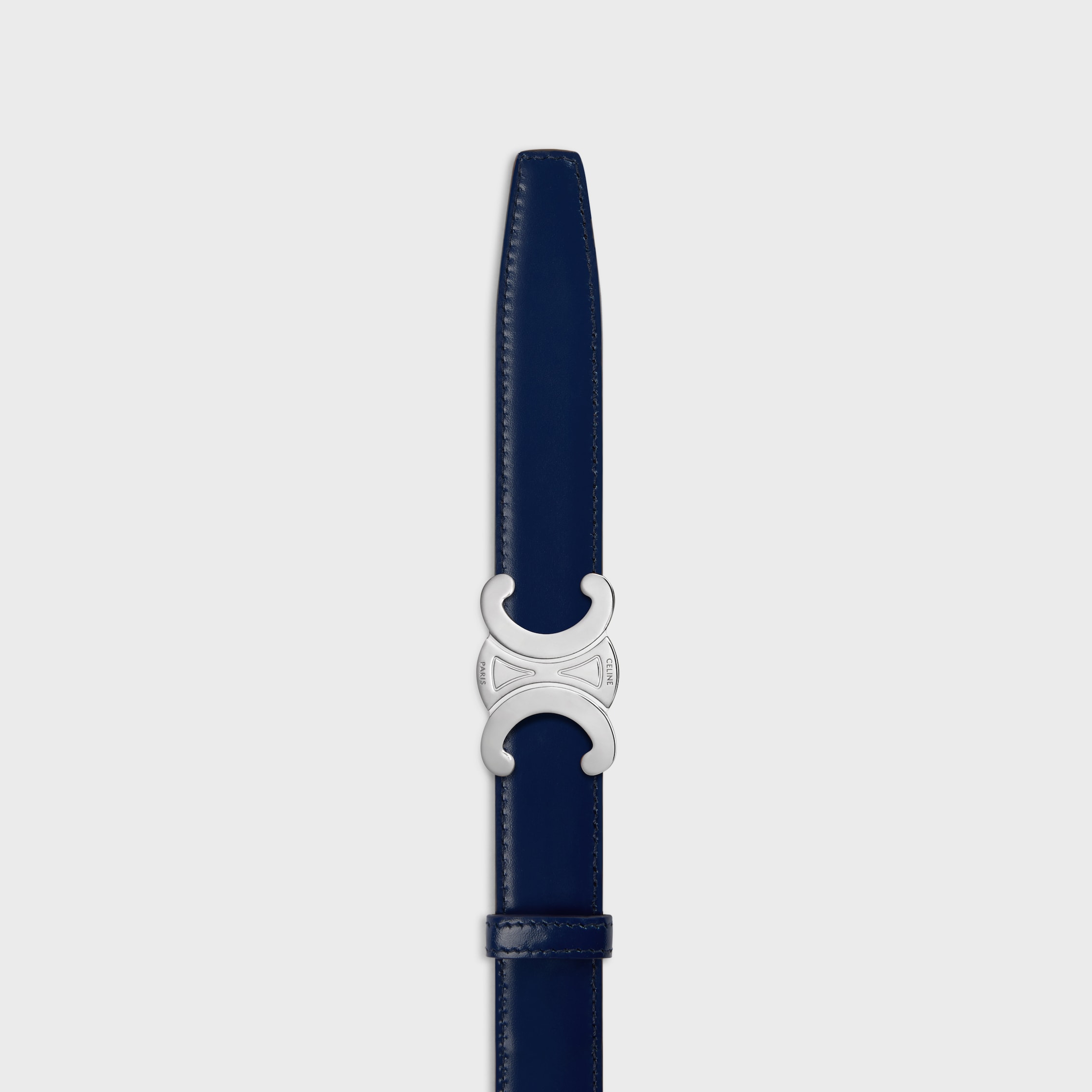 TRIOMPHE BUCKLE & REVERSIBLE STRAP 25MM - CHESTNUT / DEEP NAVY