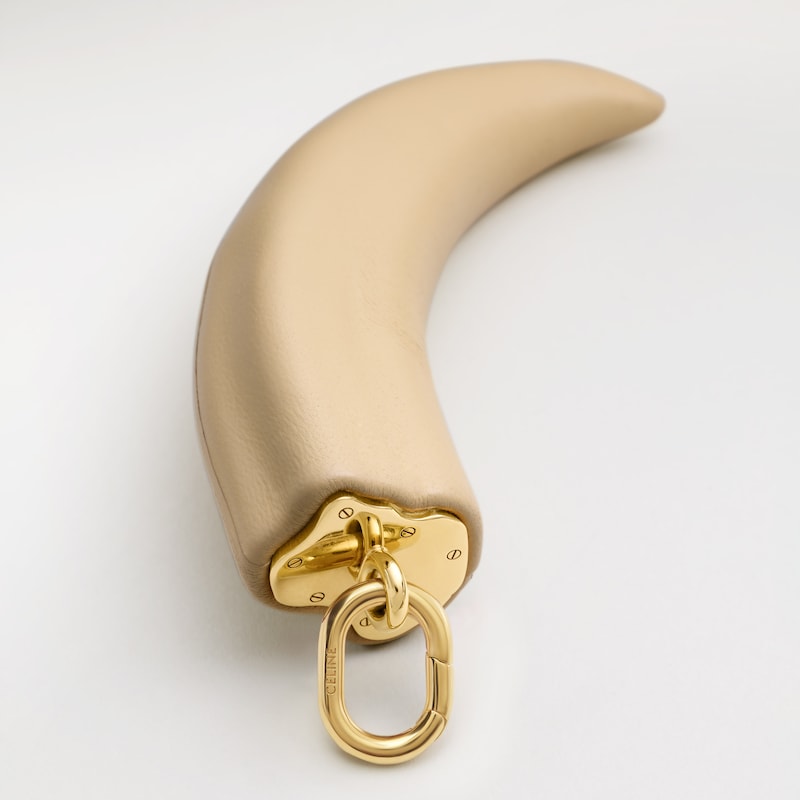 CELINE CHARMS SMALL HORN เรซิน หนังและทองเหลือง แต่งผิวสัมผัสทอง - สีเหลืองวินเทจ / สีทอง - เสน่ห์ - 1 | CELINE
