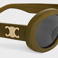 Triomphe 01 sunglasses in Acetate - Milky Olive -  - 2 | CELINE