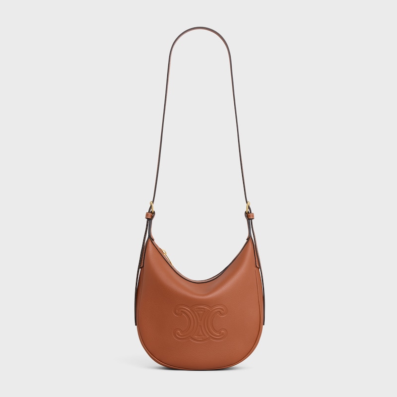 SMALL HELOÏSE BAG IN SUPPLE GRAINED CALFSKIN - TAN - HOBO AND TOTE BAGS - 1 | CELINE