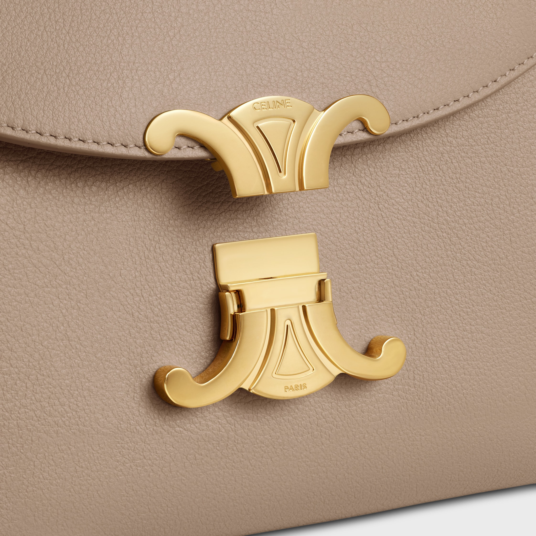 TEEN NINO BAG IN SUPPLE GRAINED CALFSKIN - SAFARI | CELINE
