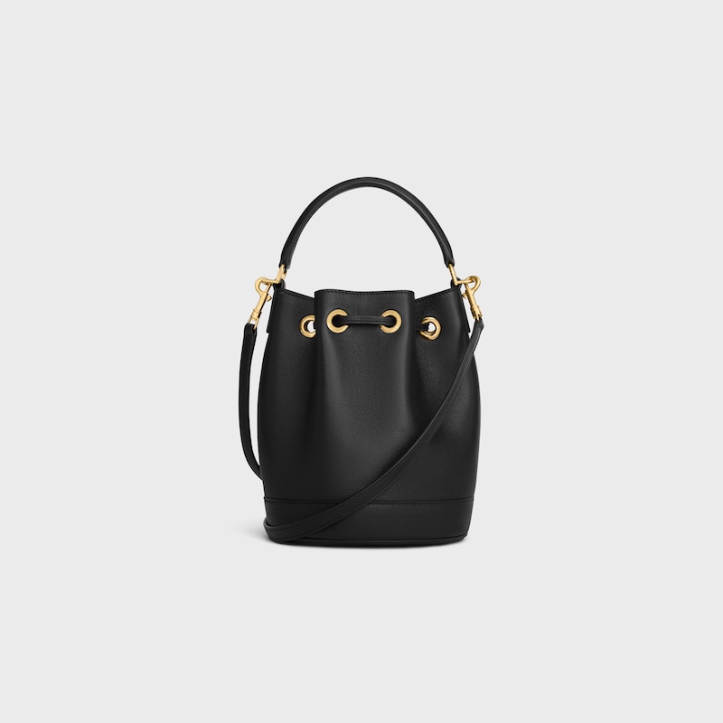 TEEN CLARA BAG IN SUPPLE GRAINED CALFSKIN - BLACK - CROSS-BODY BAGS - 1 | CELINE