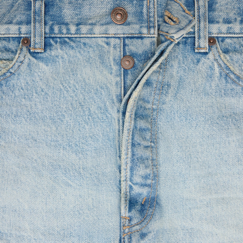 BERMUDAS IN COTTON denim - GOLDEN HARMONY -  - 1 | CELINE