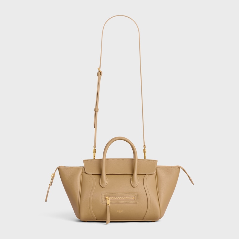 LITTLE LUGGAGE IN GRAINED CALFSKIN - SANDCASTLE - SHOULDER BAGS - 1 | CELINE