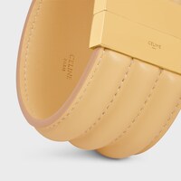 CELINE 레 퀴르 라지 팔찌 - 카프스킨 & 골드 피니시 브라스 - 골드 / 시트린 -  - 1 | CELINE