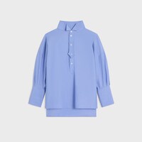 Camisa en popelina de algod&oacute;n - AZUL -  - 1 | CELINE