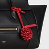 DANDELION CHARM IN SMOOTH LAMBSKIN - ULTRA RED / SYRAH - BAG CHARMS - 1 | CELINE