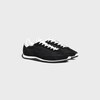CELINE RACER LOW LACE-UP SNEAKER WITH TRIOMPHE IN NYLON, SUEDE CALFSKIN AND CALFSKIN - BLACK -  - 2 | CELINE