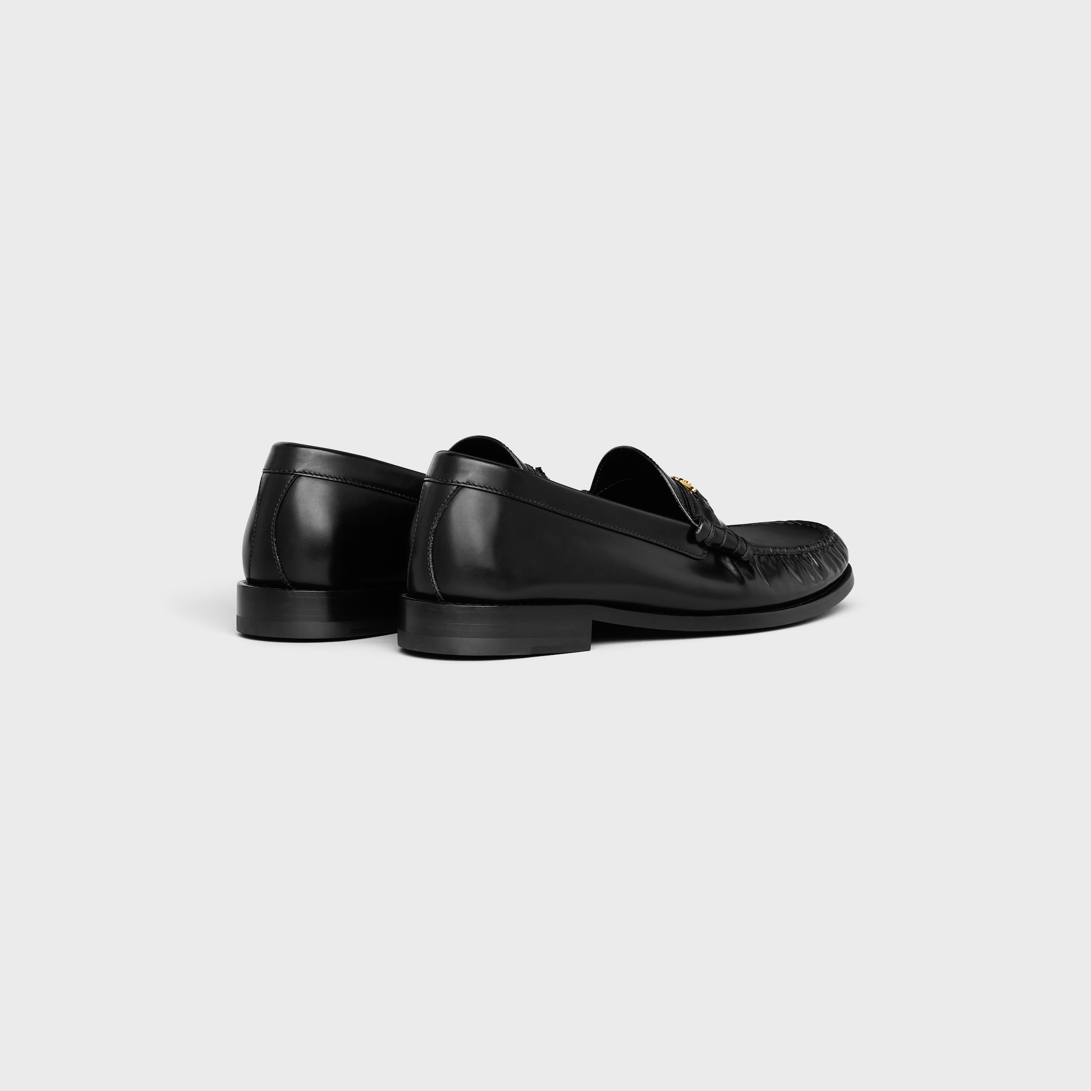 CELINE LUCO TRIOMPHE LOAFER IN POLISHED BULL - BLACK | CELINE