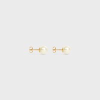 レ・ペルル CELINE ピアス / レジンパール、ゴールドフィニッシュ ブラス - ゴールド / アイボリー - ウィメンズ ギフト - 1 | CELINE