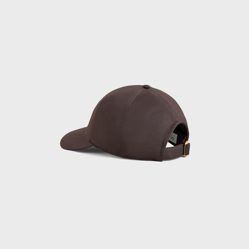 triomphe baseball cap IN cotton gabardine - MACASSAR -  - 1 | CELINE
