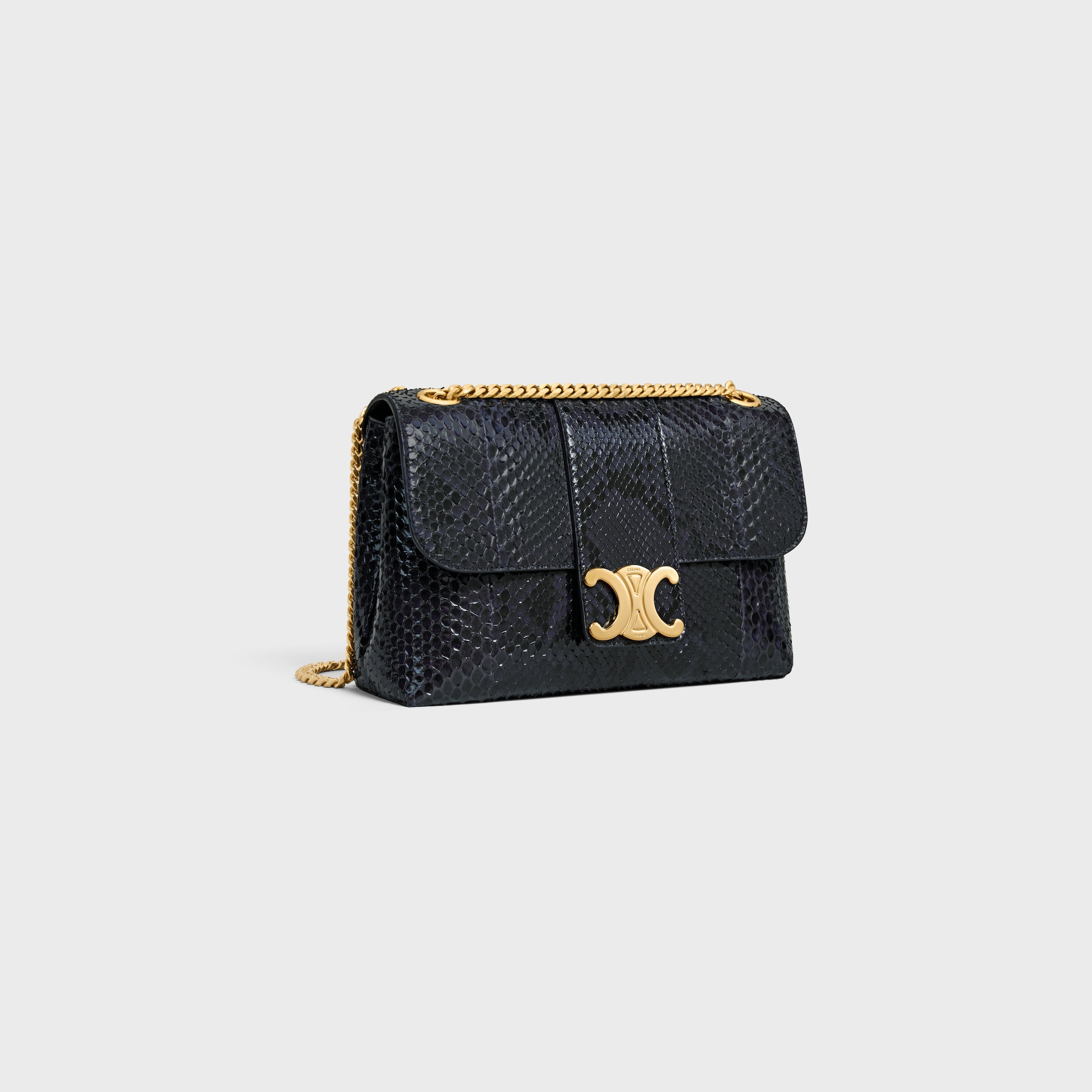 【直営】CELINE ヴィクトワール ミディアム バッグ パイソン ミディアム CELINE ヴィクトワール バッグ / パーリーパイソン