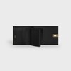 Small Trifold wallet 16 IN Satinated Calfskin - BLACK - WALLETS - 1 | CELINE