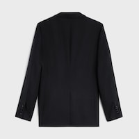 classic tux jacket IN grain de poudre wool - BLACK -  - 2 | CELINE