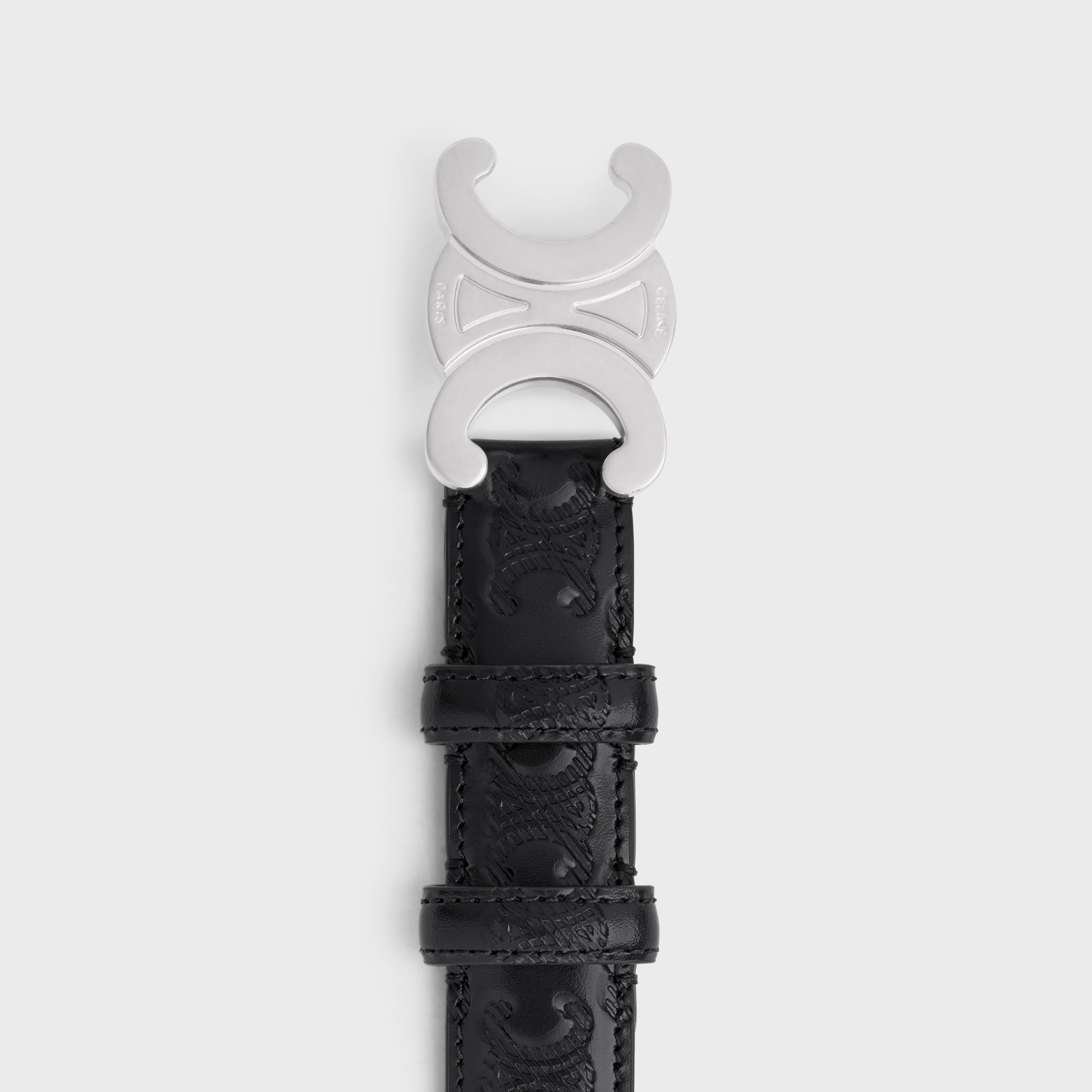 極美品 ヴィンテージ セリーヌ トリオンフ ベルト シボ加工 イタリア製 a289623175418392cc43588a253f90