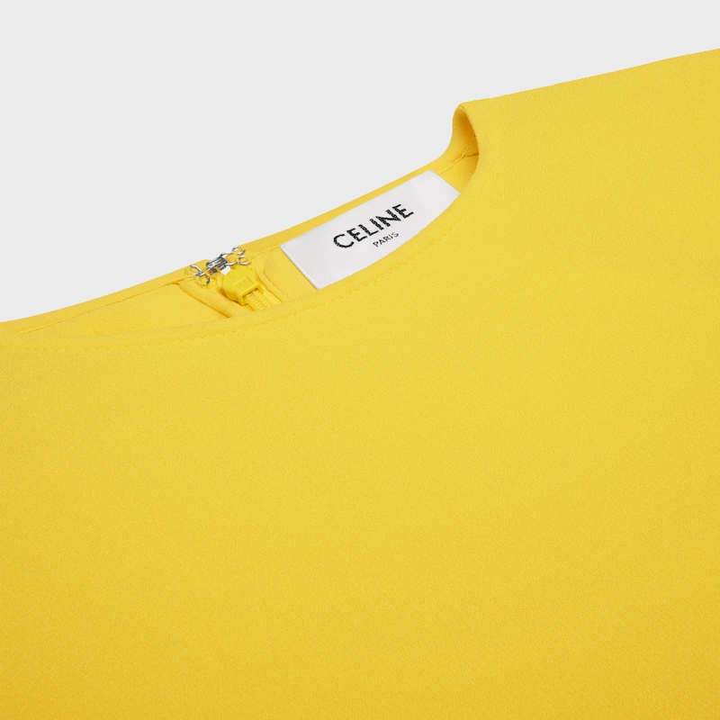 robe GEORGETTE DE SOIE - MIMOSA -  - 1 | CELINE