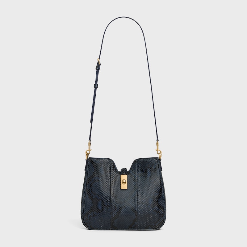 SMALL CAMILLE 16 SOFT BAG IN PYTHON - DEEP NAVY - CAMILLE - 1 | CELINE