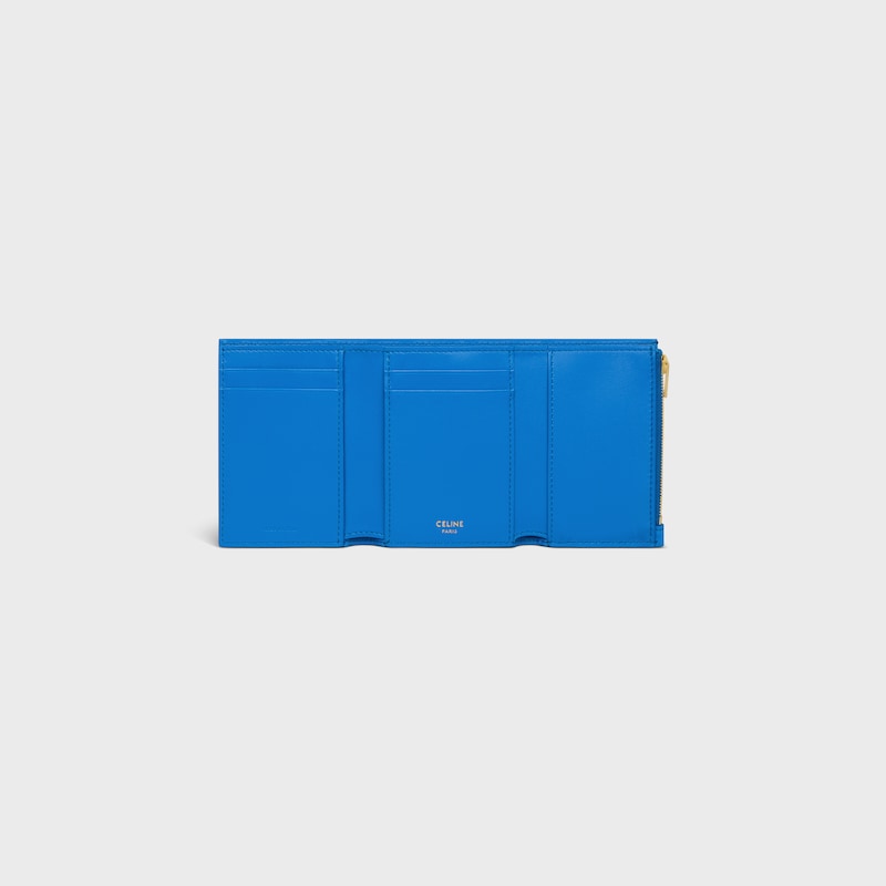 FINE STRAP WALLET NINO IN SUPPLE GRAINED CALFSKIN - ULTRA BLUE - WALLETS - 1 | CELINE