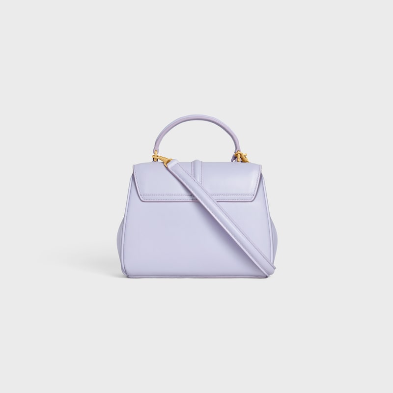 MINI 16 in satinated calfskin - Light Lavender - TOP-HANDLE BAGS - 1 | CELINE