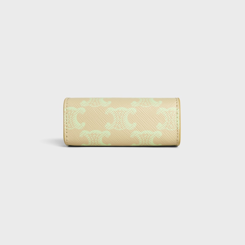 ESTOJO PARA BATOM EM TRIOMPHE CANVAS - SANDCASTLE / SOFT LIME - ACESSÓRIOS DE BELEZA - 1 | CELINE