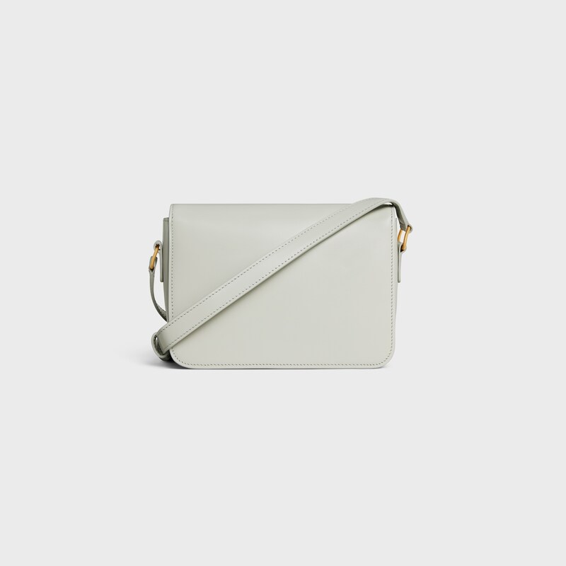 Teen Triomphe Bag in shiny calfskin - CHALK - CROSS-BODY BAGS - 1 | CELINE