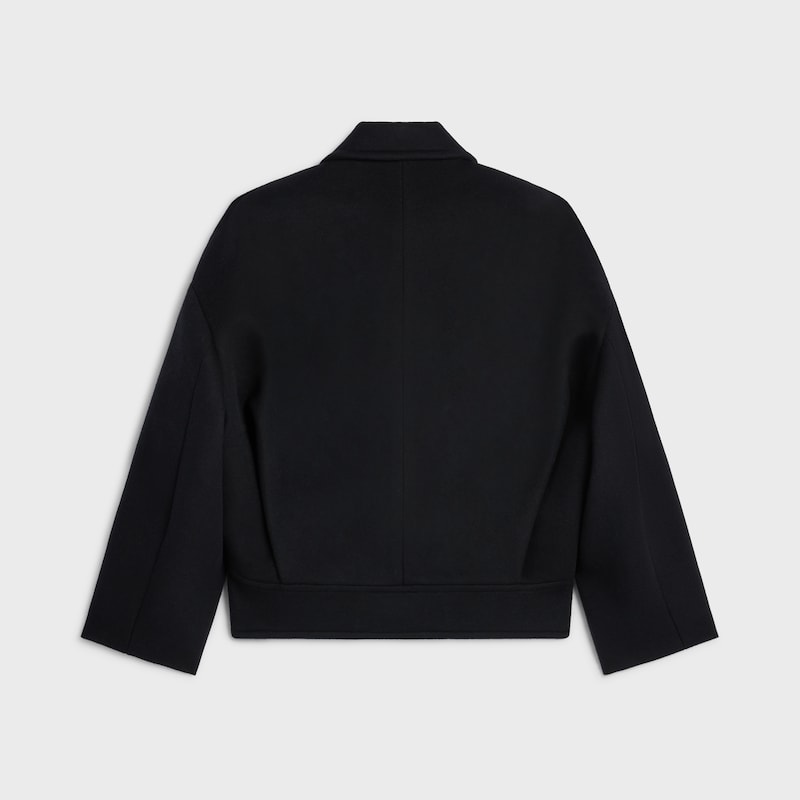 CHAQUETA DE LANA DE CACHEMIRA DE DOBLE FAZ - NEGRO -  - 1 | CELINE