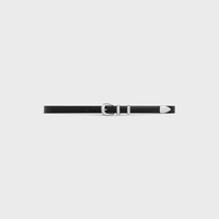 스몰 18MM 웨스턴 벨트 - 토뤼옹 가죽 - 블랙 -  - 2 | CELINE