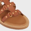 CELINE LYMPIA GLADIATOR SANDAL IN CALFSKIN - TAN -  - 4 | CELINE