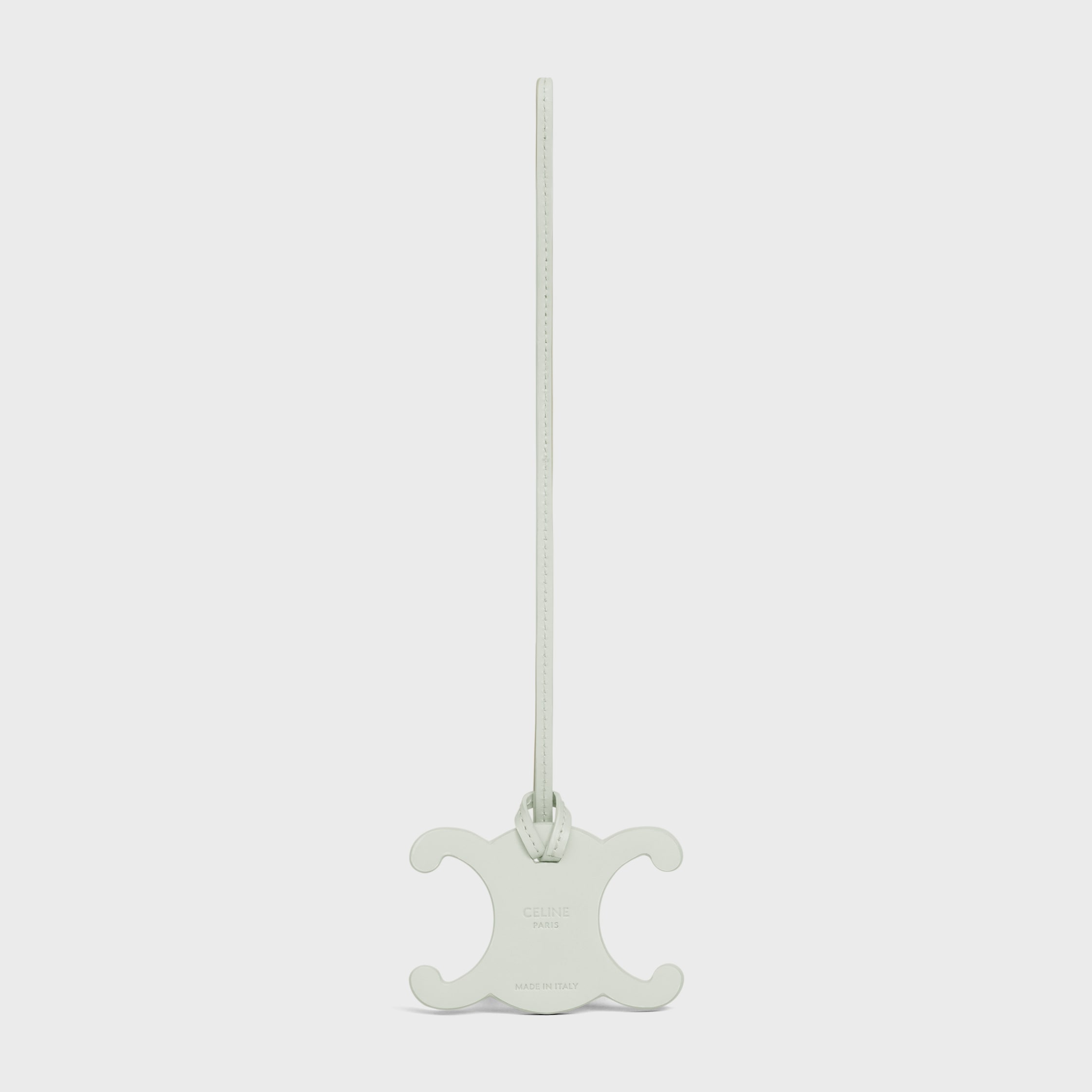 TRIOMPHE BAG CHARM IN SMOOTH CALFSKIN - JADE | CELINE