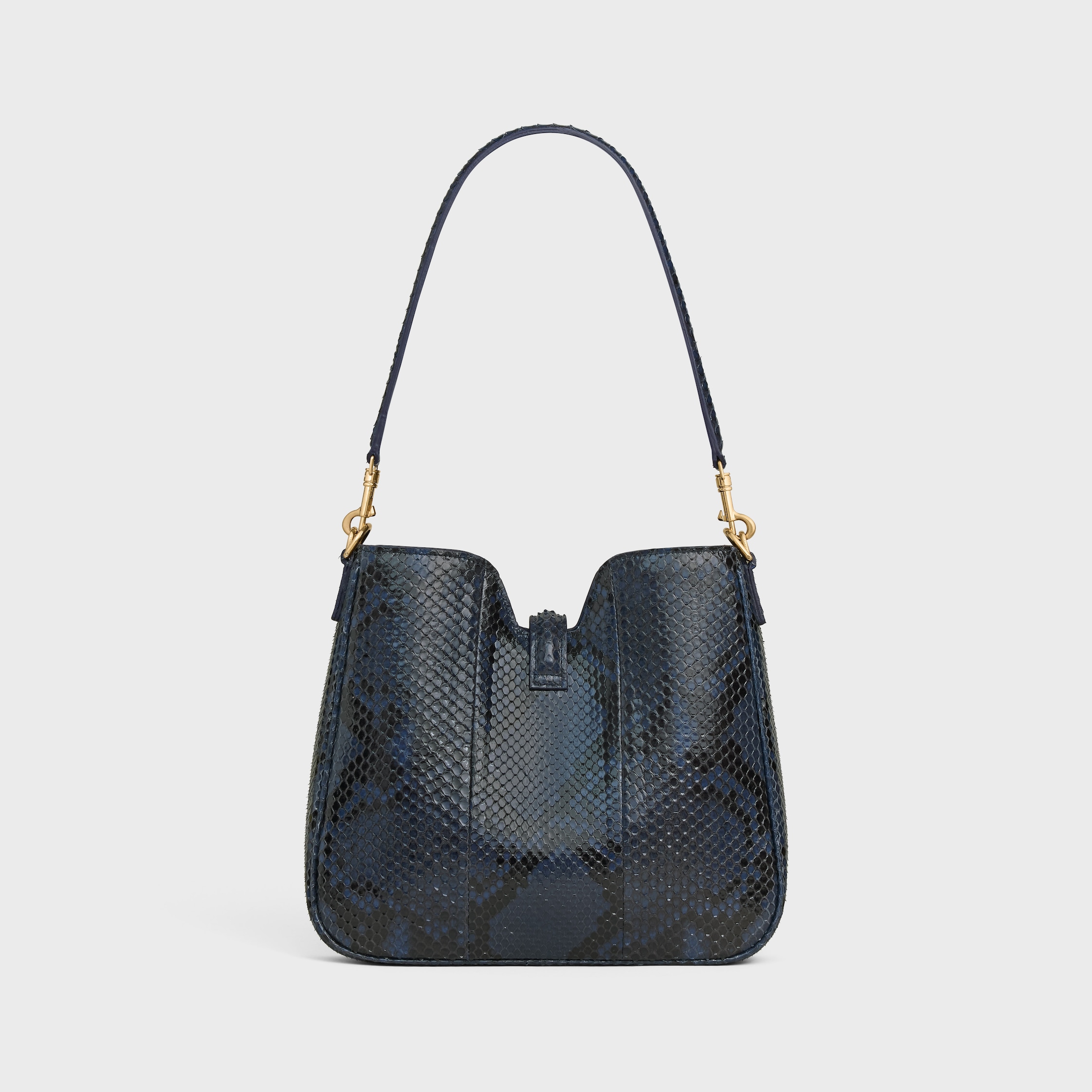 SMALL CAMILLE 16 SOFT BAG IN PYTHON - DEEP NAVY | CELINE