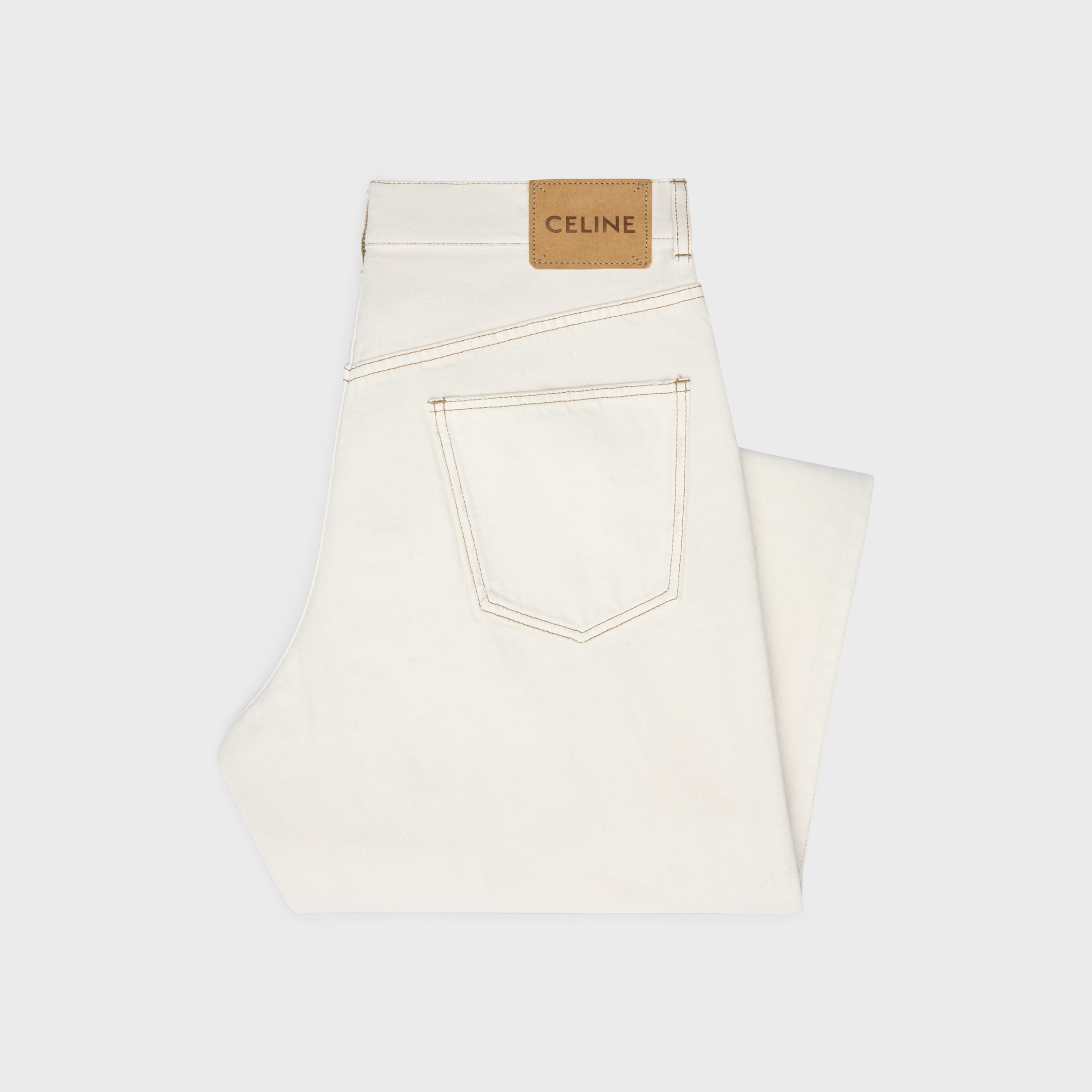 CELINE セリーヌ デニムワイドパンツ ホワイトデニム CELINE セリーヌ デニムワイドパンツ ホワイトデニム
