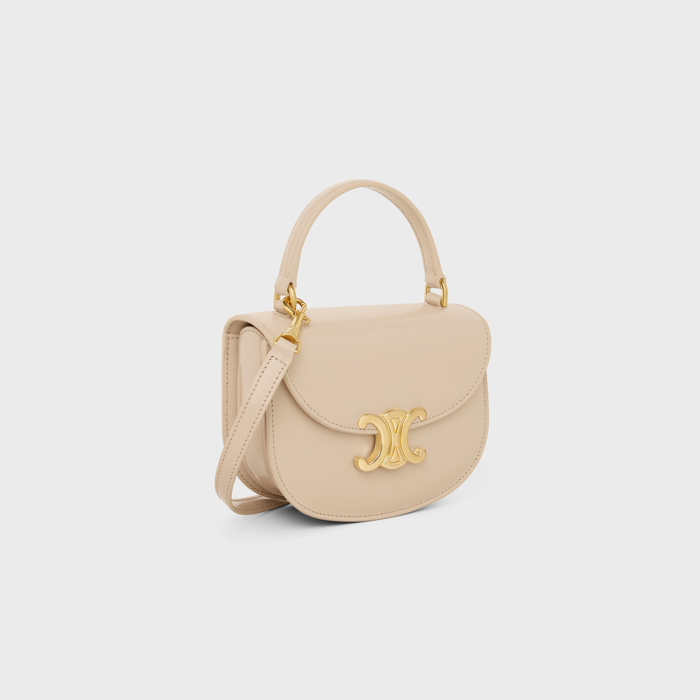 ☆☆CELINE☆☆ 24SS (10L063GCJ 38NO) Women’s Mini Clea Besa MINI BESACE CLEA IN SHINY CALFSKIN - BLACK | CELINE