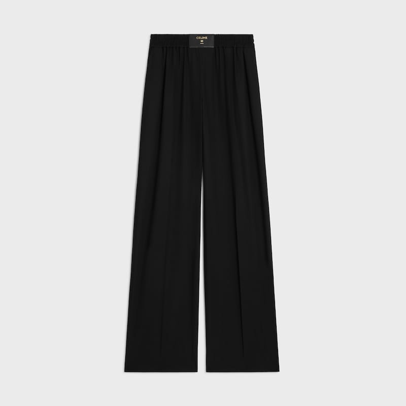 trousers IN light wool cloth - BLACK -  - 1 | CELINE