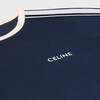 CELINE 레귤러 티셔츠 - 코튼 저지 - 딥 네이비/크림 -  - 5 | CELINE