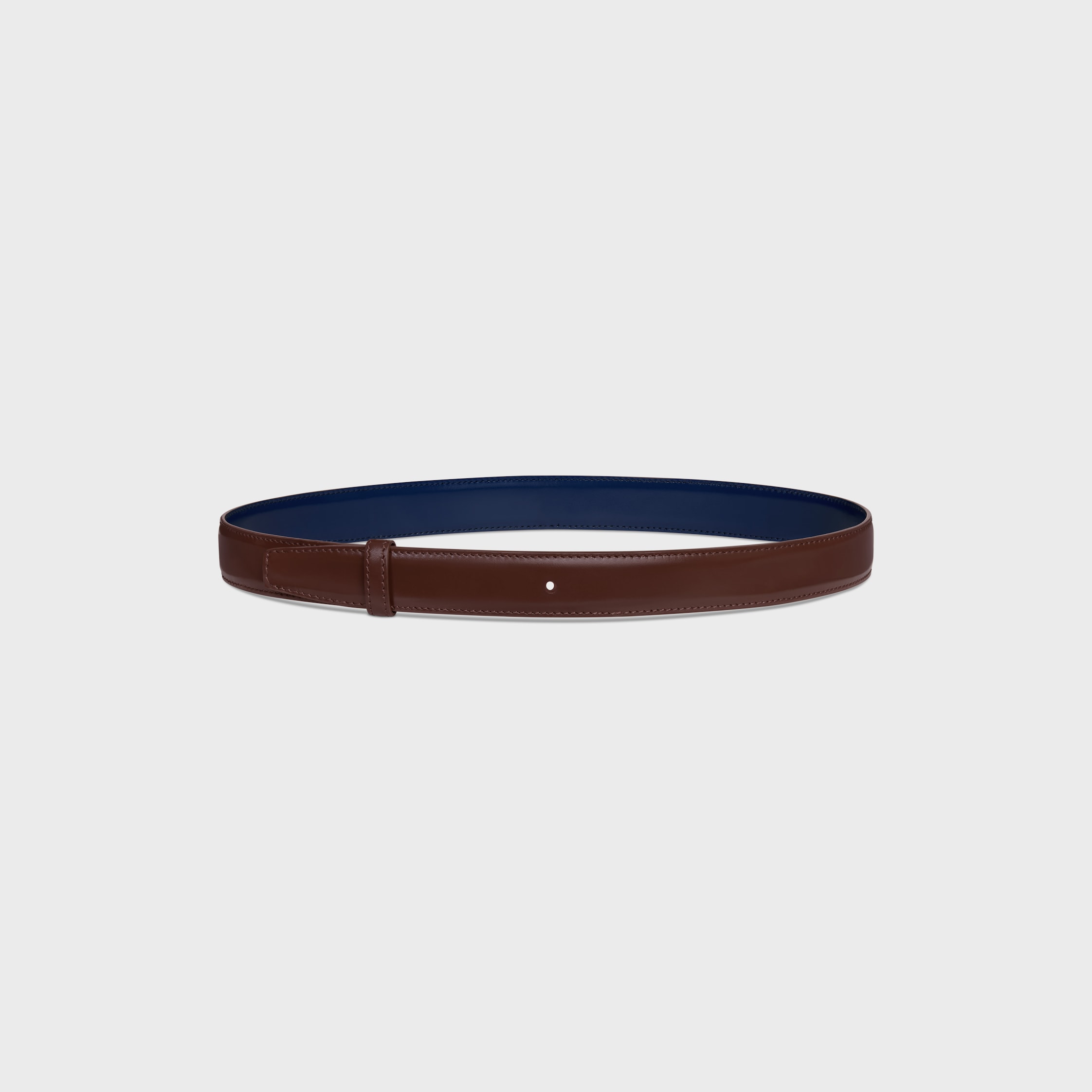 Reversible Strap 25MM IN TAURILLON - CHESTNUT / DEEP NAVY | CELINE