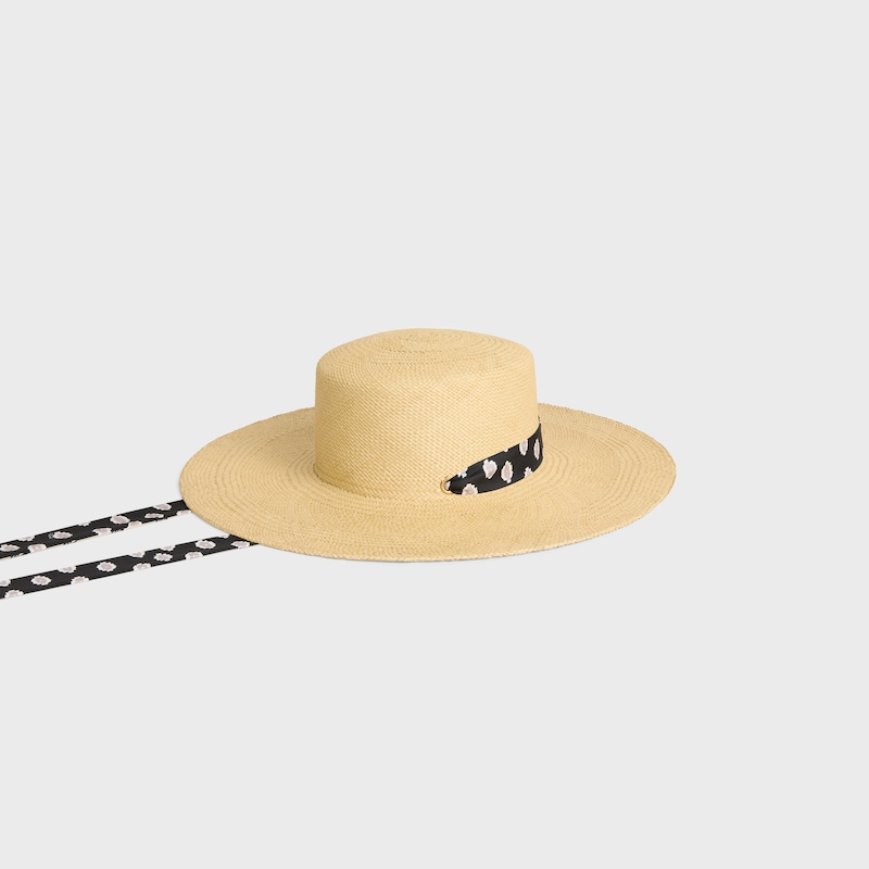 ribbon hat IN straw - NATURAL -  - 1 | CELINE